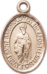 [9238GF] 14kt Gold Filled Saint Bartholomew the Apostle Medal