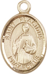 [9240GF] 14kt Gold Filled Saint Placidus Medal