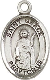 [9255SS] Sterling Silver Saint Grace Medal