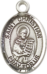 [9257SS] Sterling Silver Saint Christian Demosthenes Medal