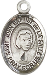 [9262SS] Sterling Silver Saint John Baptist de la Salle Medal