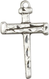 [0012SS] Sterling Silver Nail Cross Medal