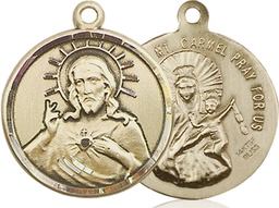 [0017SGF] 14kt Gold Filled Scapular Medal