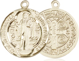 [0026BGF] 14kt Gold Filled Saint Benedict Medal