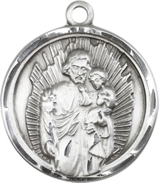 [0036KSS] Sterling Silver Saint Joseph Medal