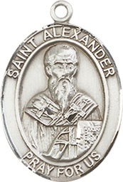 [8012SS] Sterling Silver Saint Alexander Sauli Medal