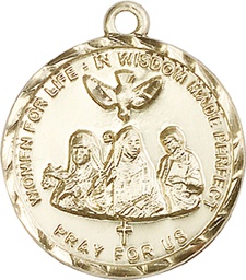 [0060KT] 14kt Gold 3-Doctors Medal