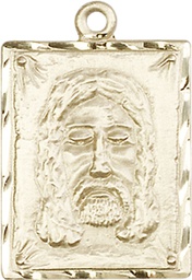 [0075KT] 14kt Gold Holy Face Medal