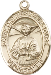 [8021GF] 14kt Gold Filled Saint Catherine Laboure Medal
