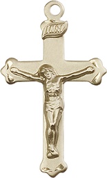 [0651GF] 14kt Gold Filled Crucifix Medal
