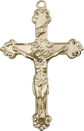 [0656GFY] 14kt Gold Filled Crucifix Medal
