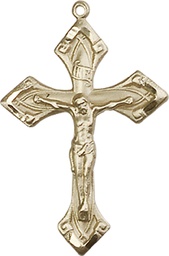[0663GF] 14kt Gold Filled Crucifix Medal