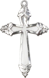 [0665YSSY] Sterling Silver Cross Medal - With Box