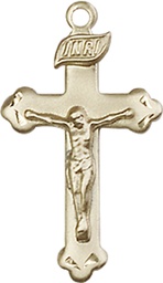 [0669GF] 14kt Gold Filled Crucifix Medal