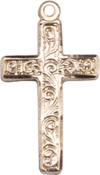[0672YGF] 14kt Gold Filled Cross Medal