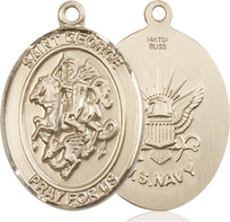[8040GF6] 14kt Gold Filled Saint George Navy Medal