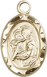 [0301DGF] 14kt Gold Filled Saint Anthony Medal