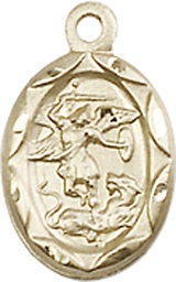 [0301RGF] 14kt Gold Filled Saint Michael the Archangel Medal