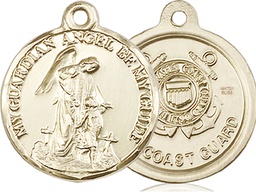 [0341GF3] 14kt Gold Filled Guardian Angel Coast Guard Medal