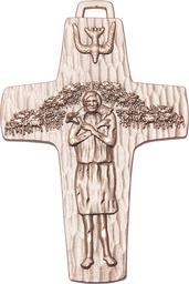 [0566GF] 14kt Gold Filled Papal Crucifix Medal