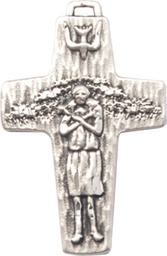 [0569SSY] Sterling Silver Papal Crucifix Medal