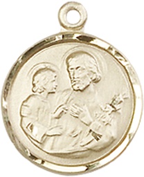 [0601KGF] 14kt Gold Filled Saint Joseph Medal
