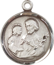 [0601KSS] Sterling Silver Saint Joseph Medal