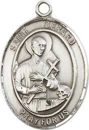 [8042SSY] Sterling Silver Saint Gerard Majella Medal - With Box