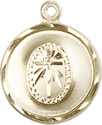[0601YGF] 14kt Gold Filled Cross Medal