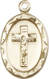 [0612CFGF] 14kt Gold Filled Crucifix Medal