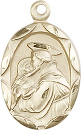 [0612DGF] 14kt Gold Filled Saint Anthony of Padua Medal