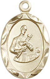 [0612GGF] 14kt Gold Filled Saint Gerard Medal