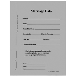[No.912E] Marriage Data Envelopes