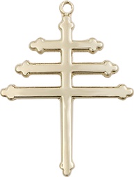 [0084GF] 14kt Gold Filled Maronite Cross Medal