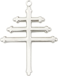 [0084SS] Sterling Silver Maronite Cross Medal
