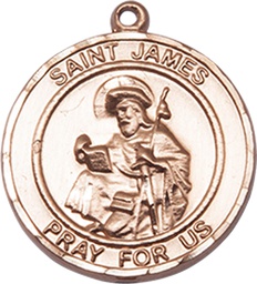 [8050RDGF] 14kt Gold Filled Saint James the Greater Medal