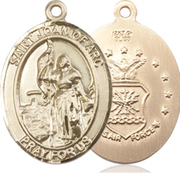 [8053GF1] 14kt Gold Filled Saint Joan of Arc Air Force Medal