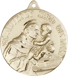 [0203DGF] 14kt Gold Filled Saint Anthony Medal