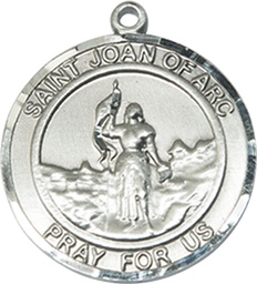 [8053RDSS] Sterling Silver Saint Joan of Arc Medal