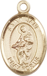 [9029KT] 14kt Gold Saint Jane of Valois Medal