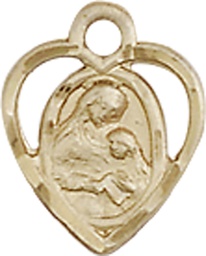 [5405KT] 14kt Gold Saint Ann Medal