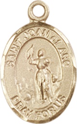 [9053KT] 14kt Gold Saint Joan of Arc Medal