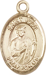 [9060KT] 14kt Gold Saint Jude Medal