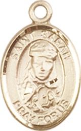 [9097KT] 14kt Gold Saint Sarah Medal