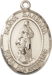 [7006SPKT] 14kt Gold Santa Barbara Medal