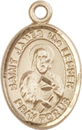 [9277KT] 14kt Gold Saint James the Lesser Medal