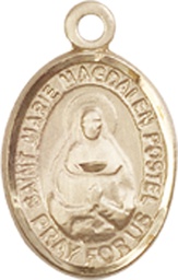[9294KT] 14kt Gold Marie Magdalen Postel Medal