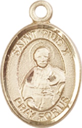 [9305KT] 14kt Gold Saint Pius X Medal