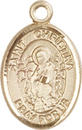 [9320KT] 14kt Gold Saint Christina the Astonishing Medal