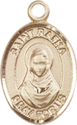 [9338KT] 14kt Gold Saint Rafka Medal